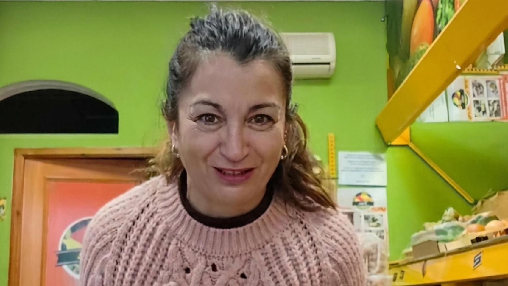 Toya, dueña de una frutería en Albacete.