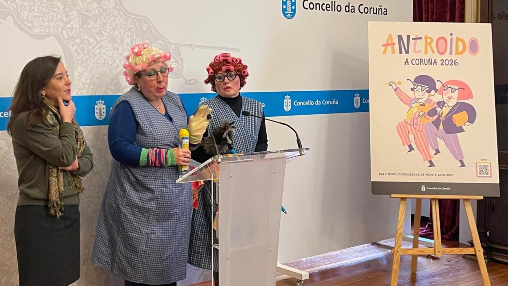 Toliñas, las choqueiras del Entroido 2026 en A Coruña.