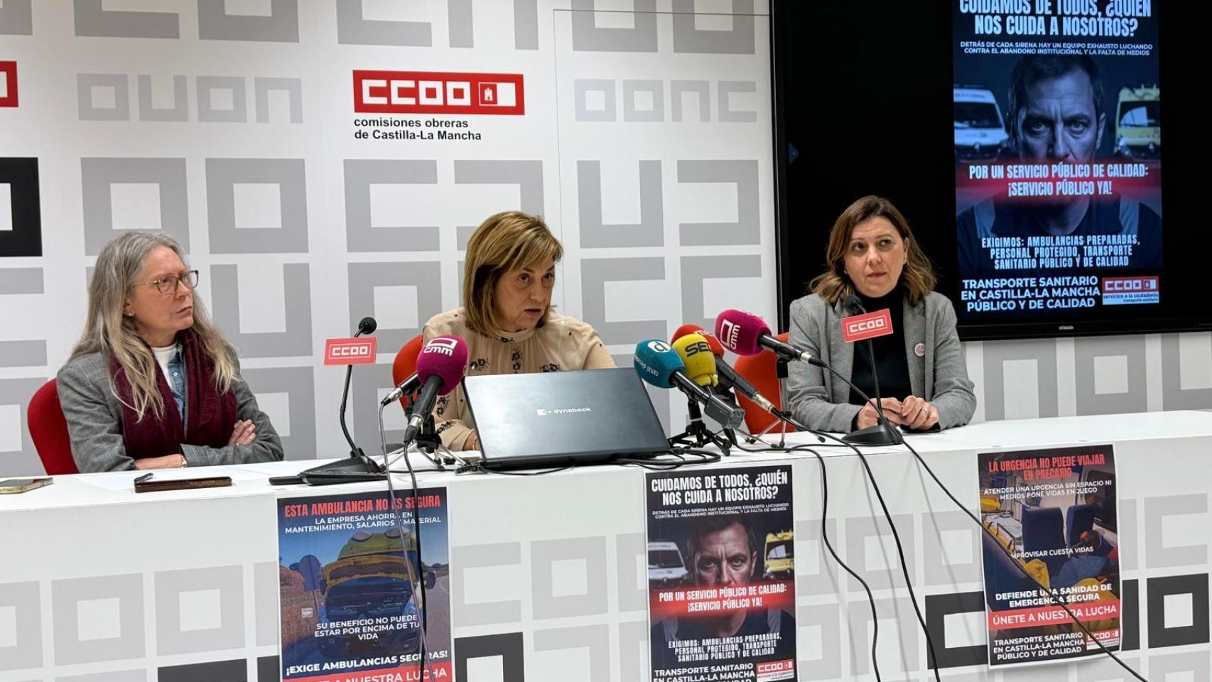 Rueda de prensa de CCOO.