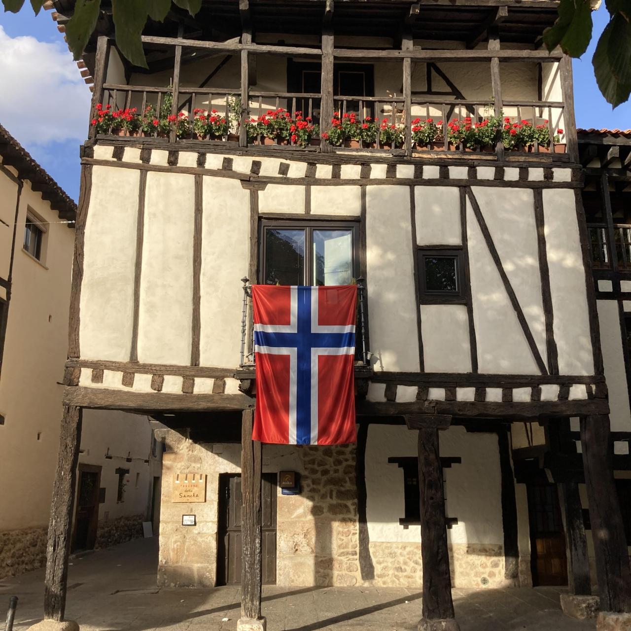 La Casa de doña Sancha, en Covarrubias, durante el festival de 'Notas de Noruega'.