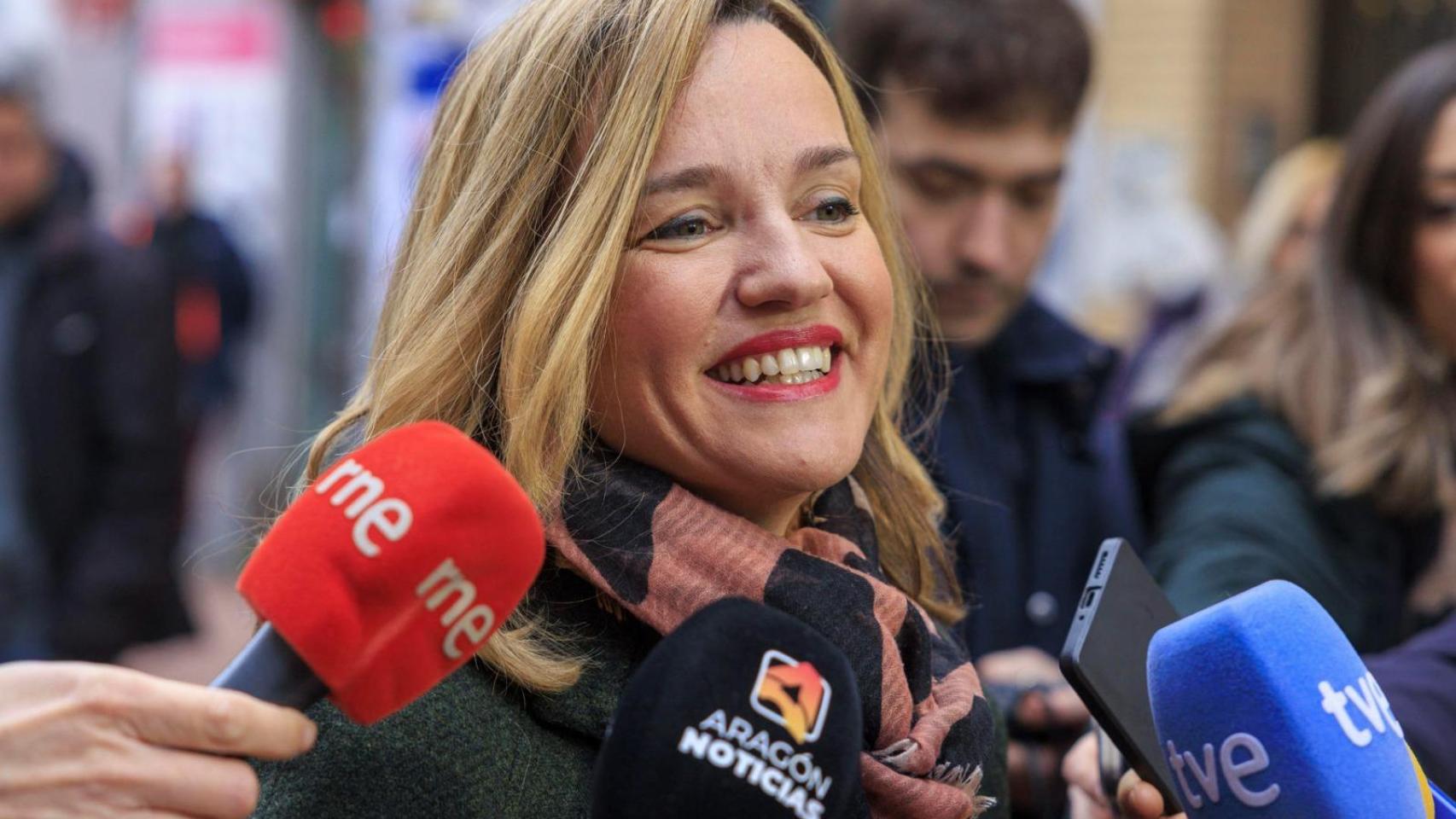 Alegría este lunes en Zaragoza.