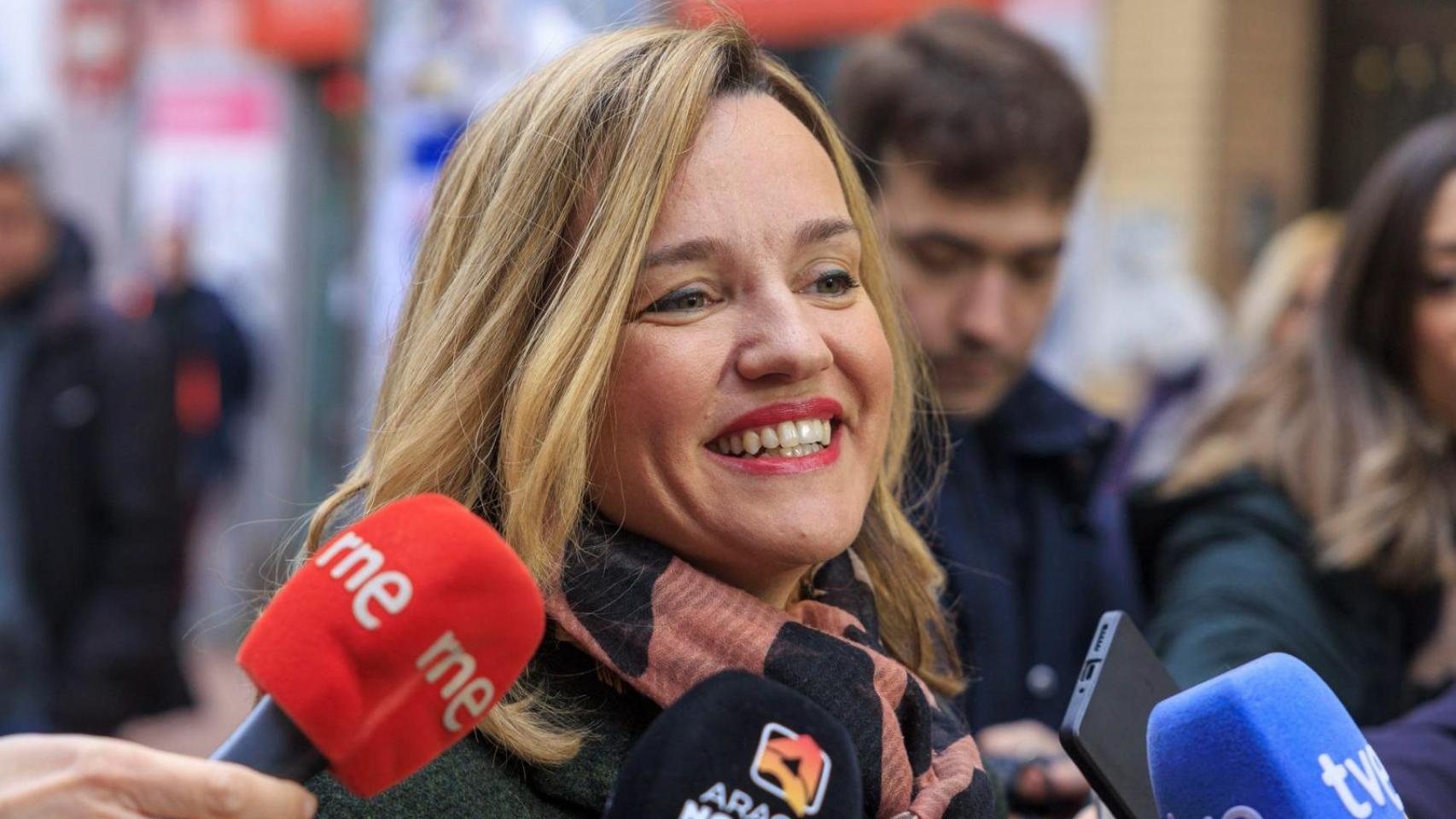 Alegría este lunes en Zaragoza.