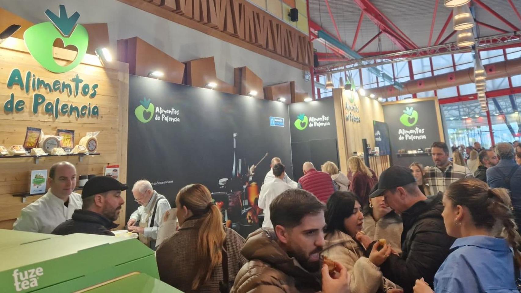 Imagen del stand de la Alimentos de Palencia en Málaga