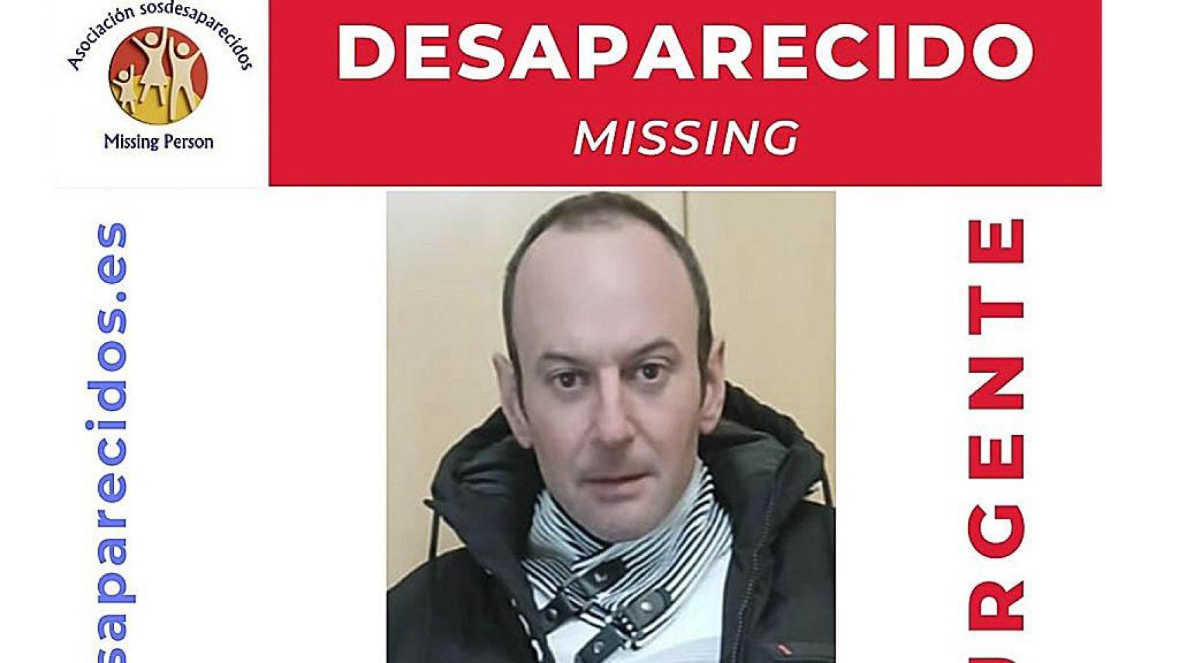 Imagen de Carlos publicada por Sosdesaparecidos.