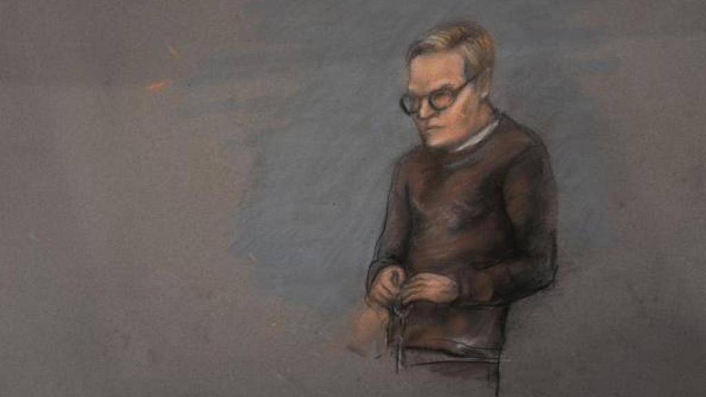 Dibujo de Marius Borg en el juicio.