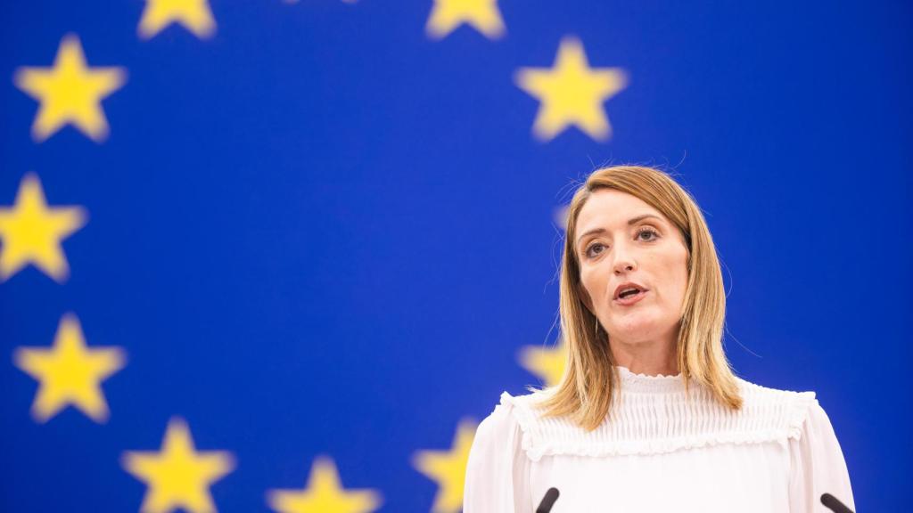 La presidenta del Parlamento Europeo, Roberta Metsola.