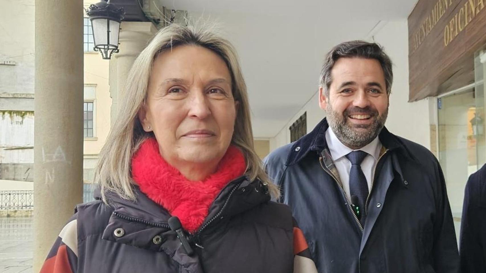 Guarinos junto a Paco Núñez en Guadalajara. Foto: Europa Press.
