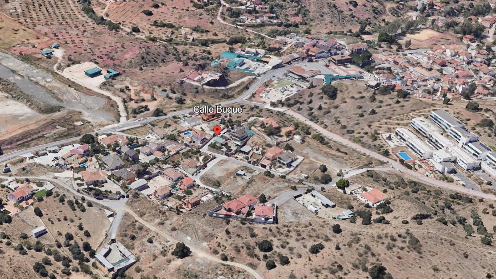 Vista aérea de la zona de San Joaquín, en Puerto de la Torre.