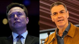 Elon Musk y Pedro Sánchez.