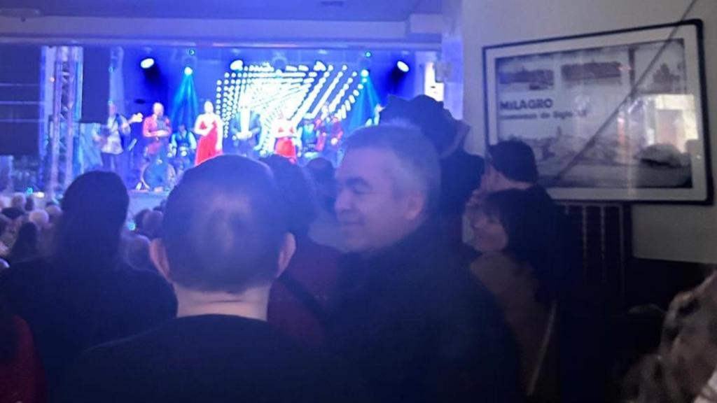 Santos Cerdán, de fiesta en Milagro.