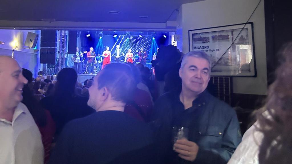 Santos Cerdán durante las fiestas de San Blas, en Milagro, el martes 3 de febrero de 2026.