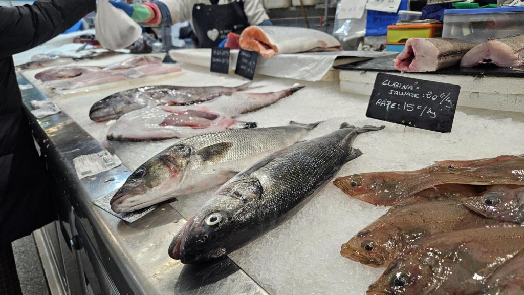 Pescado en la plaza de Lugo de A Coruña.