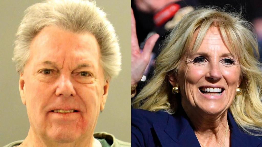 William Stevenson y su ex mujer, la exprimera dama de EEUU Jill Biden.