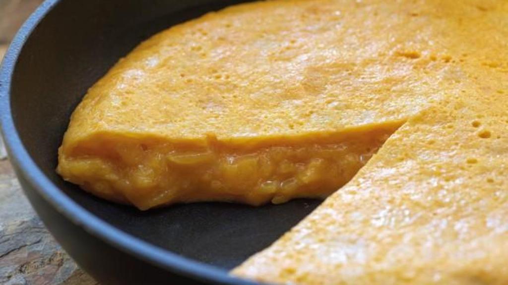 La tortilla de patata de Dani García, sin cebolla.