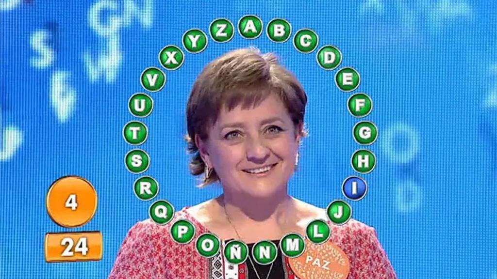 Paz Herrera el día que ganó 1.310.000 euros del bote de 'Pasapalabra'.