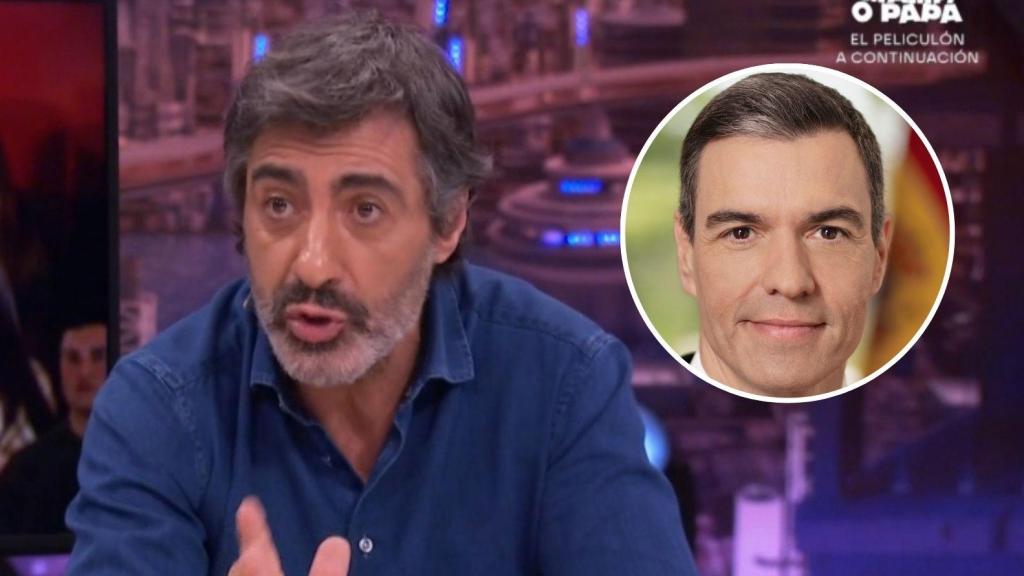 Juan del Val y Pedro Sánchez en un montaje de BLUPER