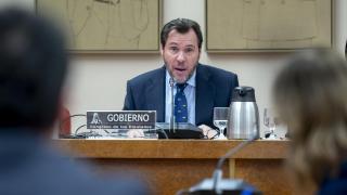 Óscar Puente este martes en el Congreso.