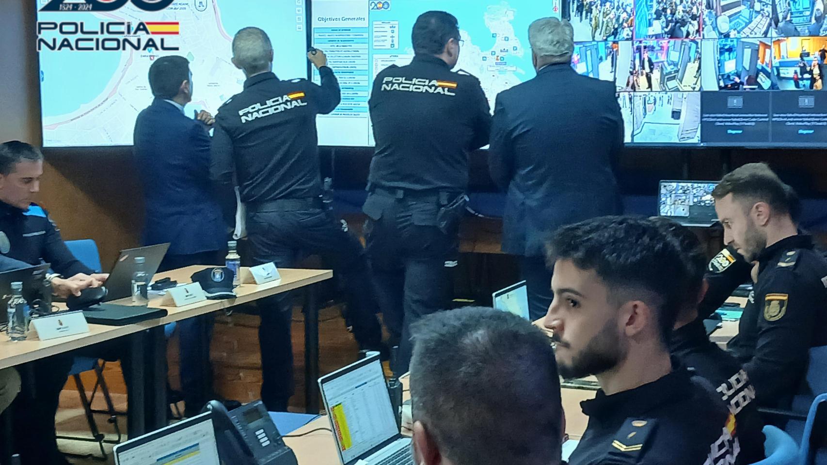 Cecor instalado para coordinar la seguridad del REIAM en A Coruña.