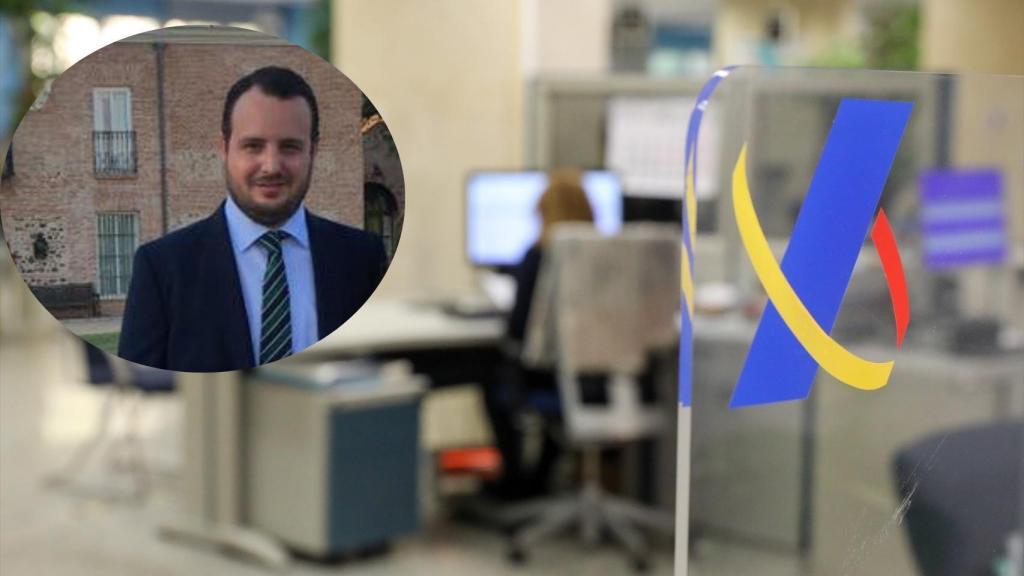 Montaje de Carlos García con una imagen de la Agencia Tributaria