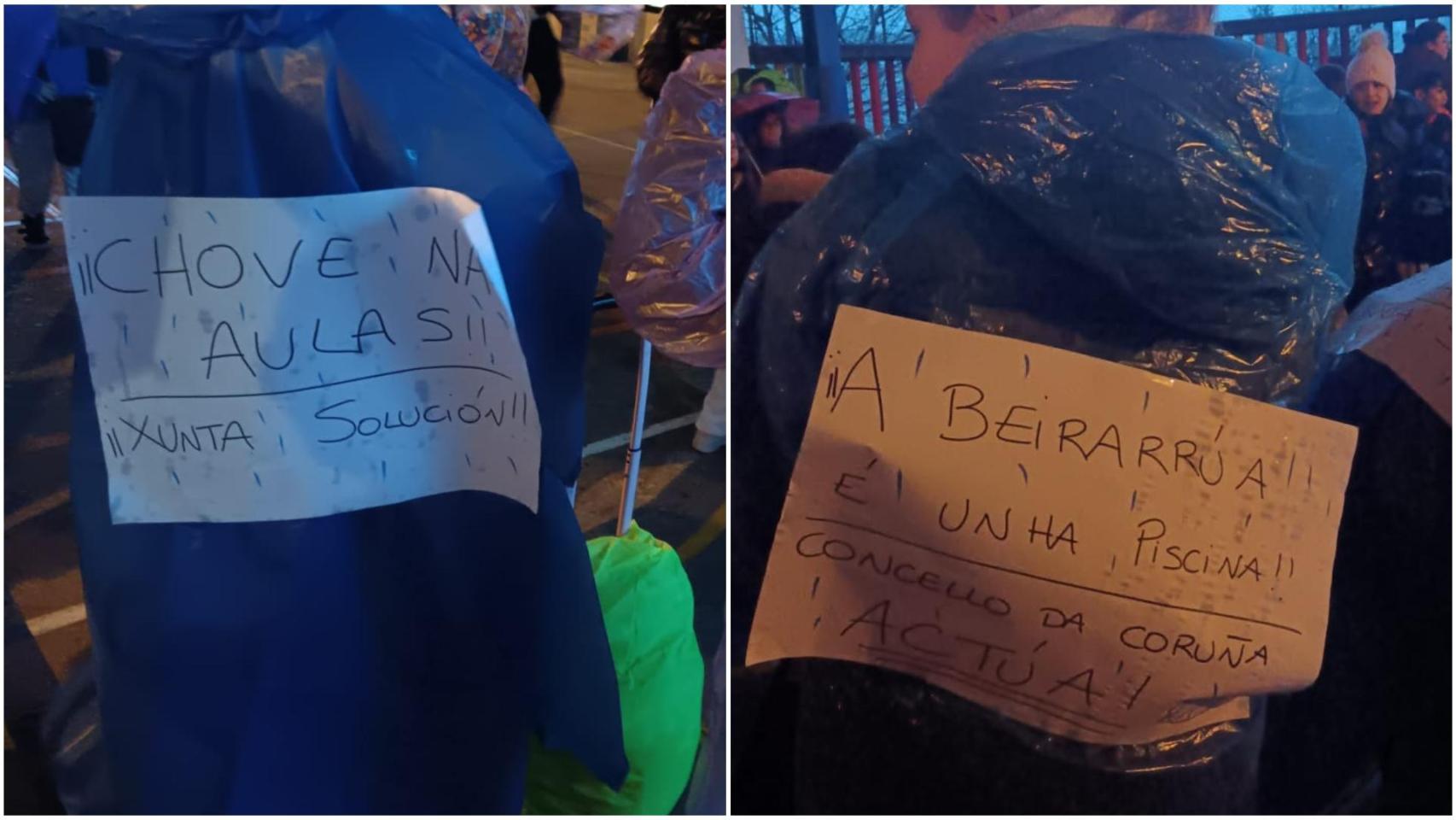 Imagenes de la protesta.