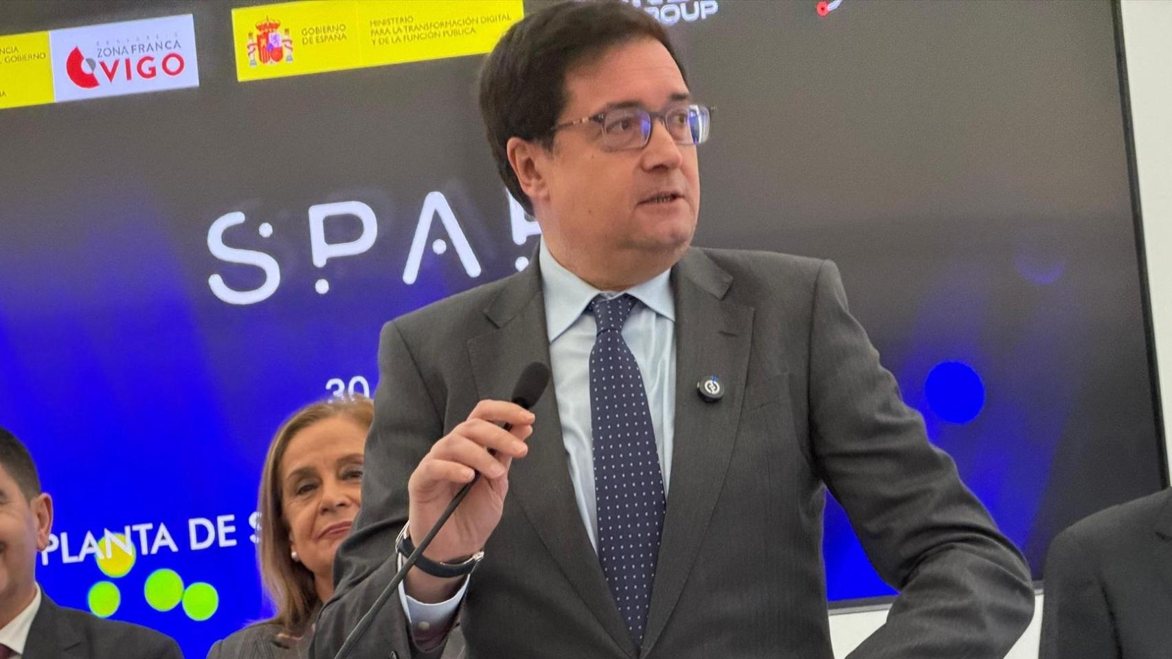 El ministro Óscar López la semana pasada en Vigo.