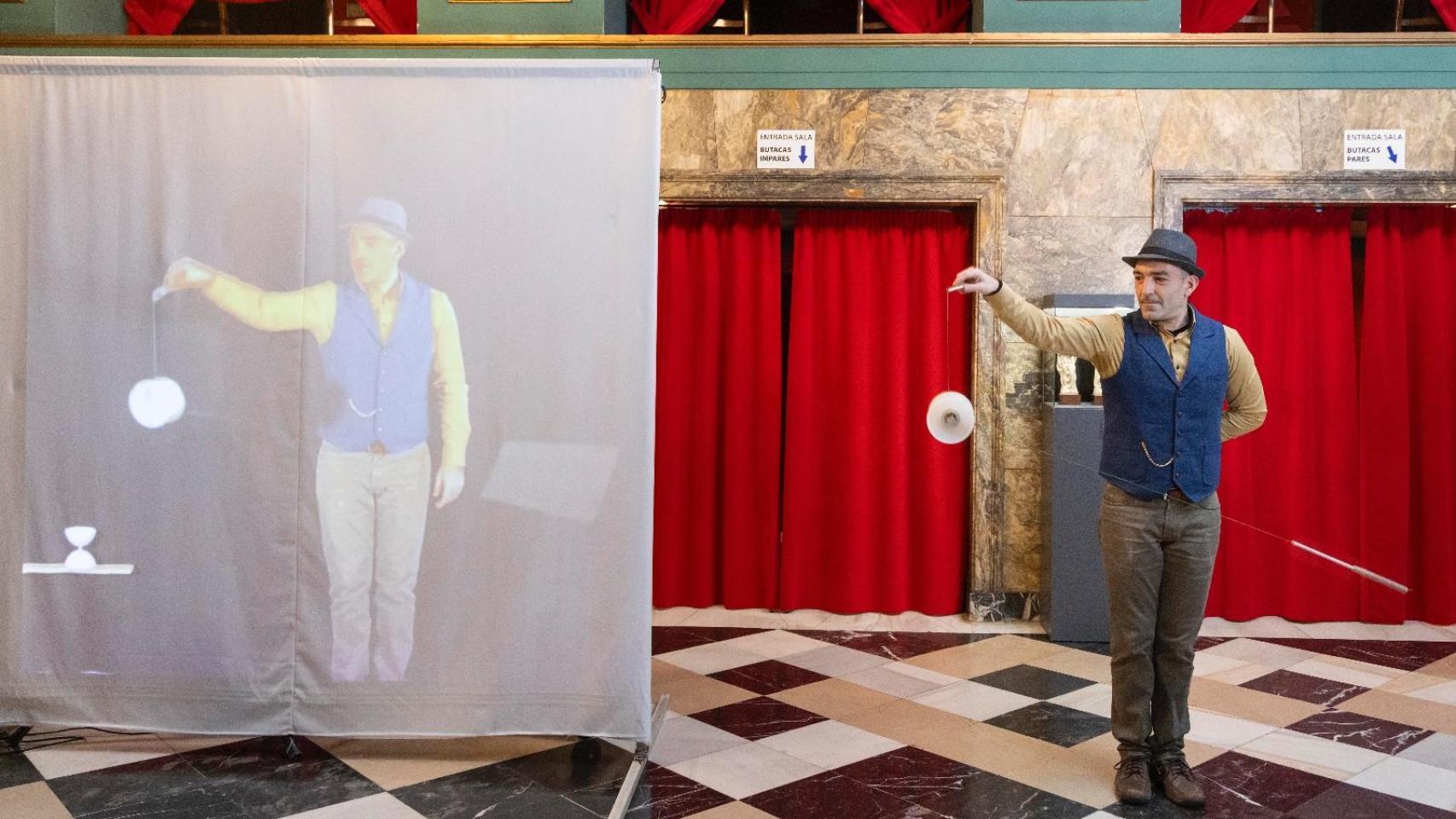 Presentación de Espacio Reto en el Teatro Principal de Zaragoza.