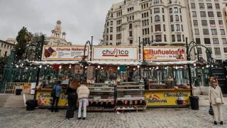 Una churrería en Valencia. EFE/Manuel Bruque