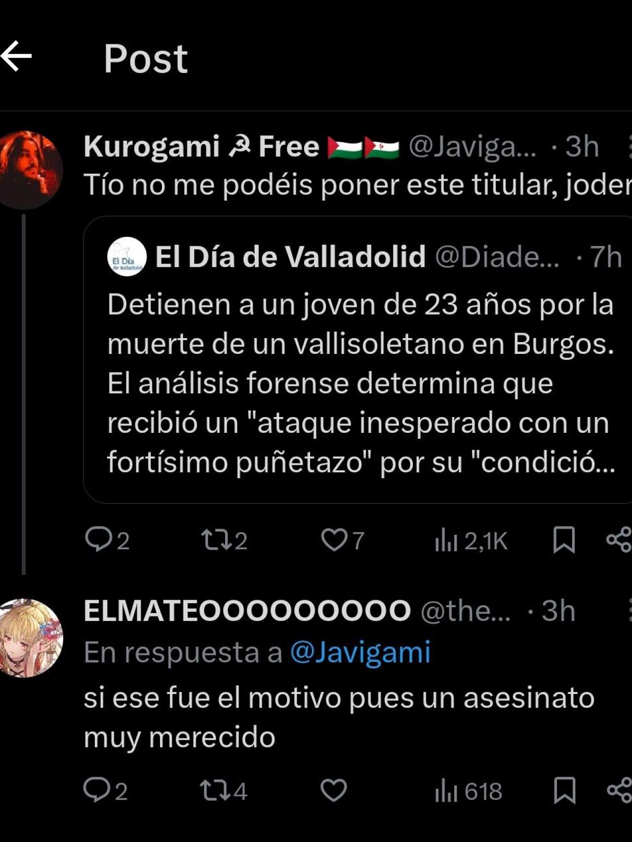 El polémico comentario de hace dos años