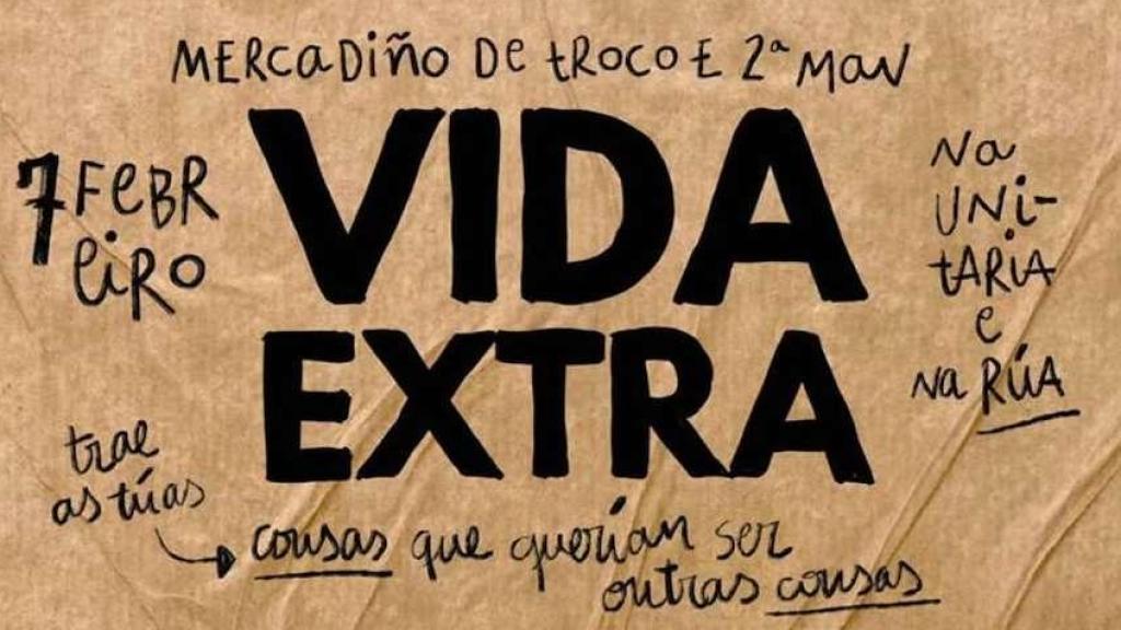 Cartel de la nueva edición del mercadillo 'Vida Extra'