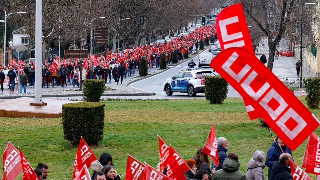 Manifestación de CCOO celebrada en Toledo.