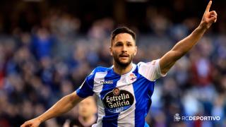 Florin Andone en su etapa en el Dépor.