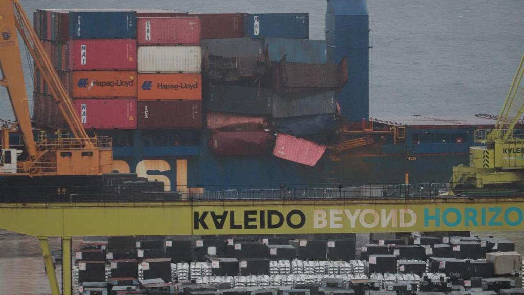 El buque mercante ‘Maria Francisca’ atracado en el Puerto de Vigo, a 15 de enero de 2026