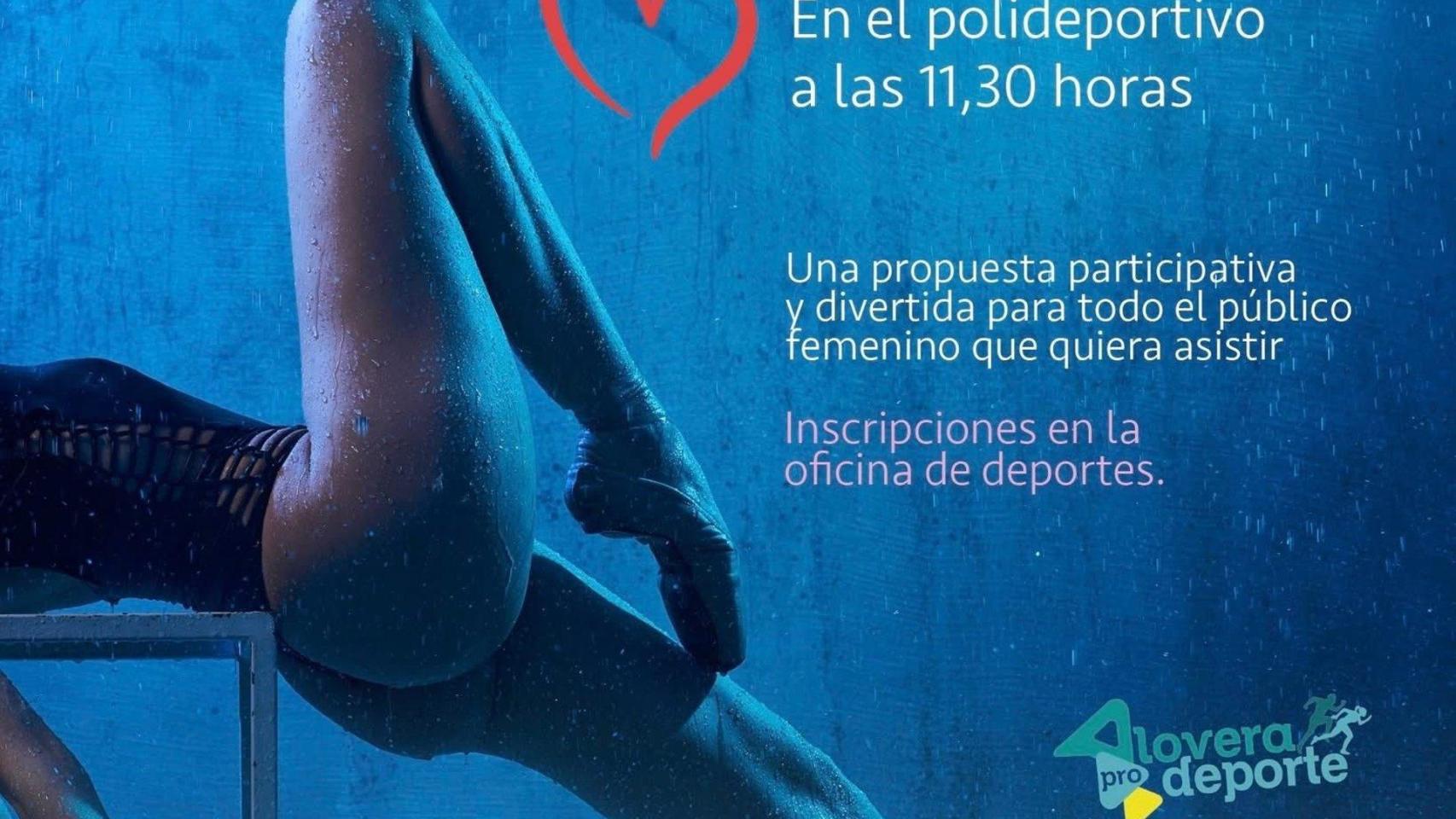 Cartel de la polémica. Foto: PSOE Alovera.