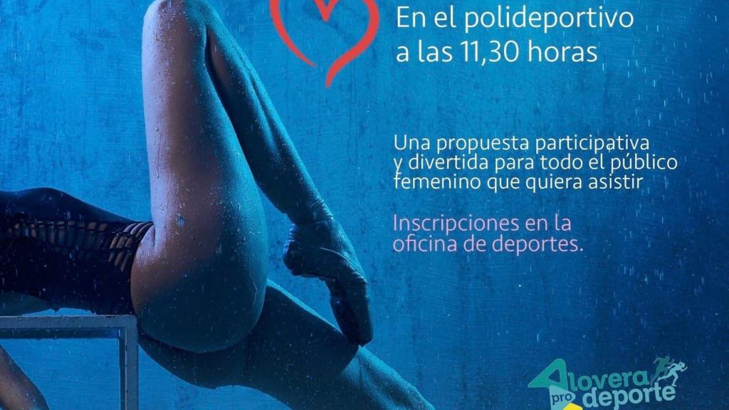 Cartel de la polémica. Foto: PSOE Alovera.