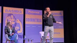 Pablo Iglesias en Zaragoza.