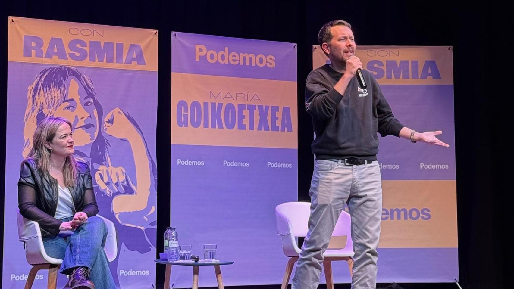 Pablo Iglesias en Zaragoza.