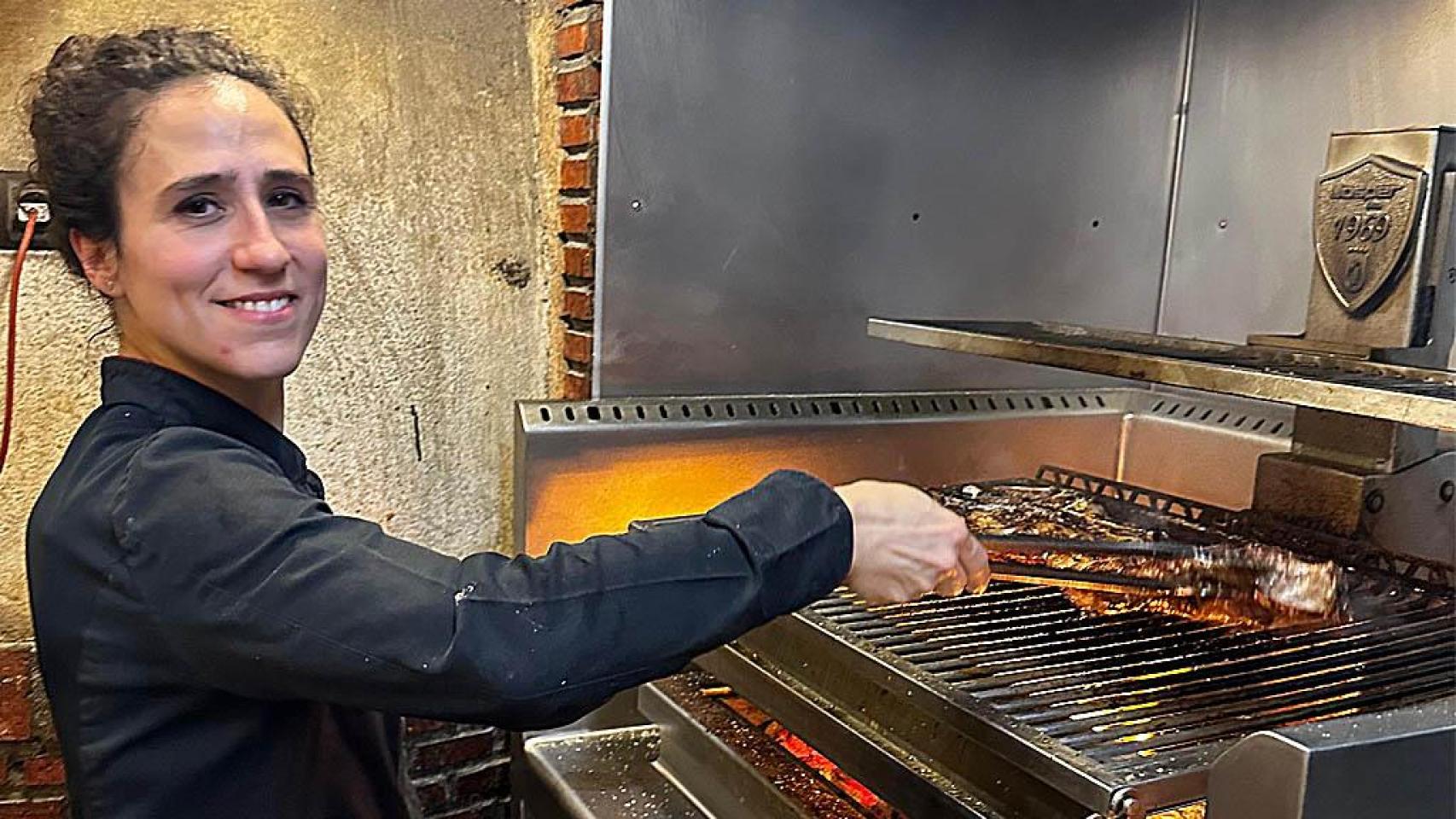 Vanesa Martín Narganes en su parrilla.
