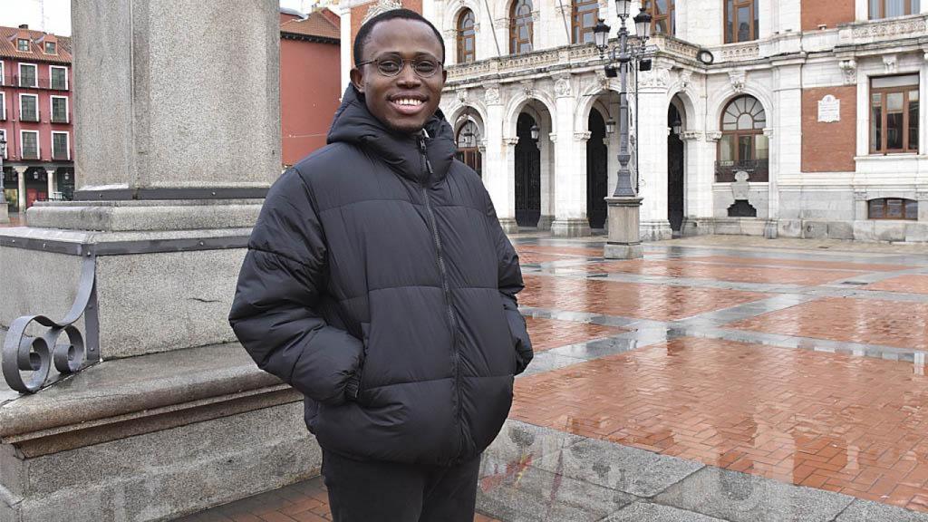 Cyprian Okpowe en la entrevista con EL ESPAÑOL de Castilla y León.