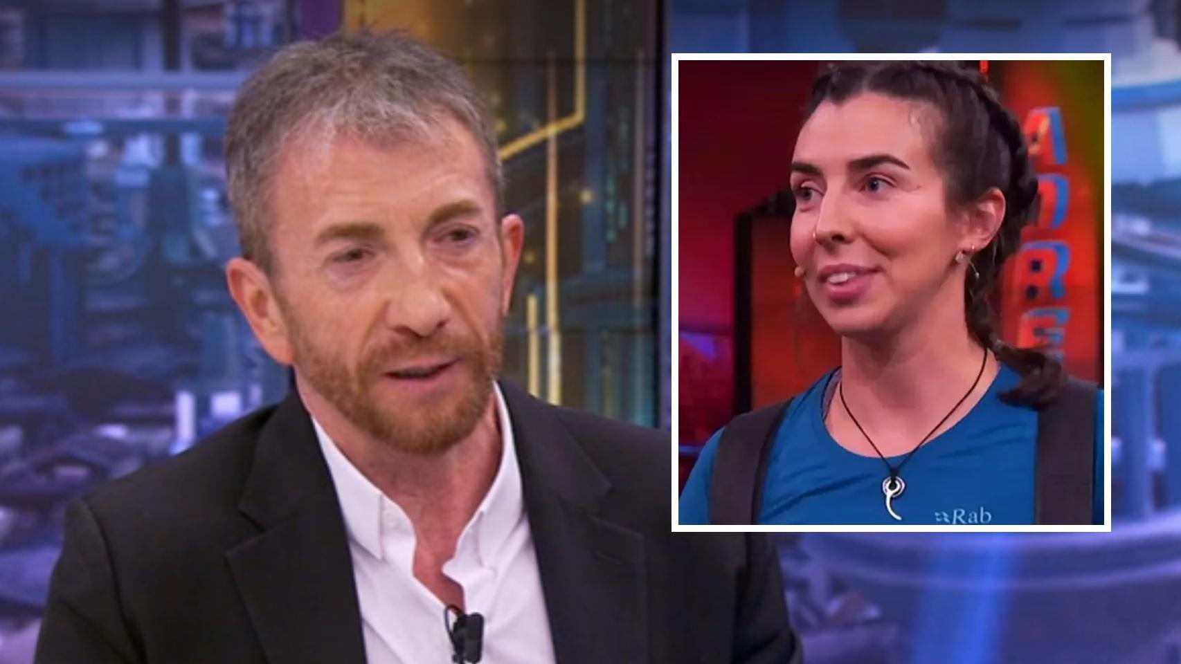 Pablo Motos y Marta Jiménez, la 'mujer adrenalina' de 'El Hormiguero', en un montaje de BLUPER.