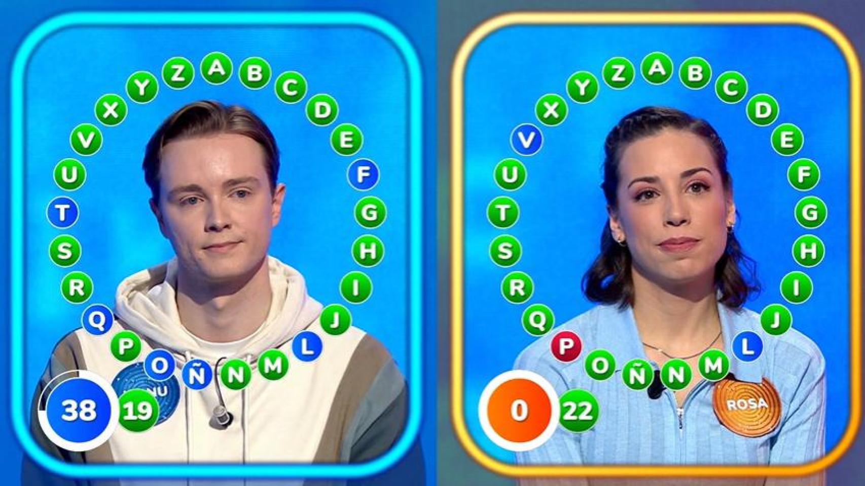 Manu Pascual y Rosa Rodríguez en uno de los 307 roscos en los que se han enfrentado.