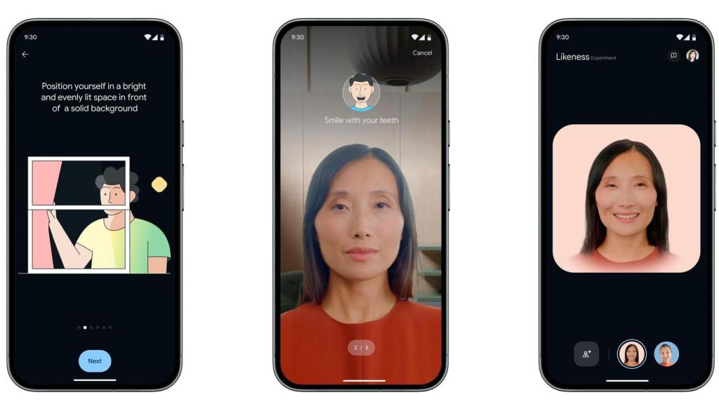 La función Likeness en Google Meet