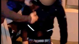 Momento de la agresión a un menor en Nigrán.