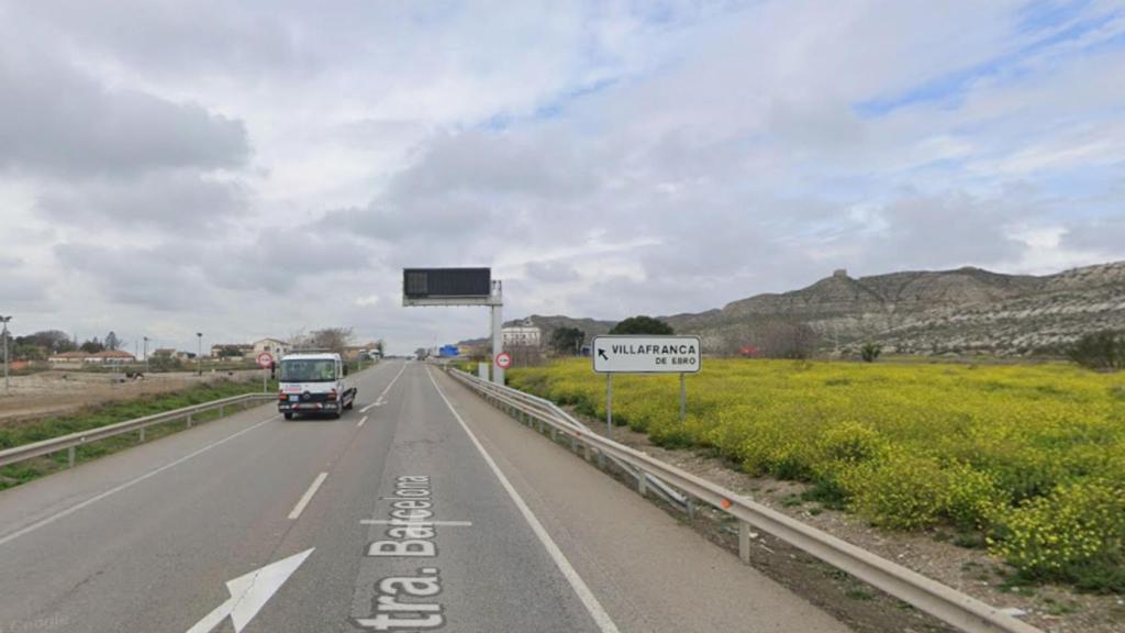 N-II a la altura de Villafranca de Ebro (Zaragoza)