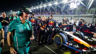 Adrian Newey, en la parrilla de salida del GP de Qatar.