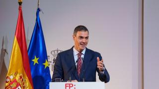 El presidente del Gobierno, Pedro Sánchez, durante la jornada 'Formación Profesional y Empresa: la alianza que impulsa el futuro'.