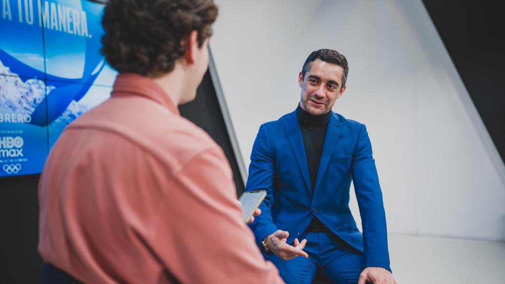 Javier Fernández, durante la entrevista con EL ESPAÑOL.