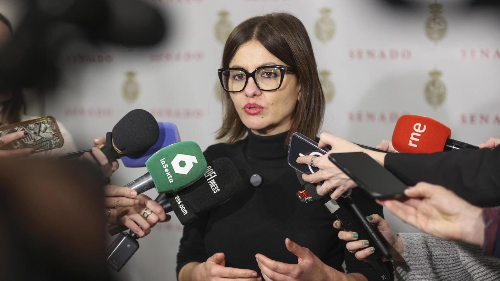La ministra de Juventud e Infancia, Sira Rego, esta semana en un acto en Madrid.