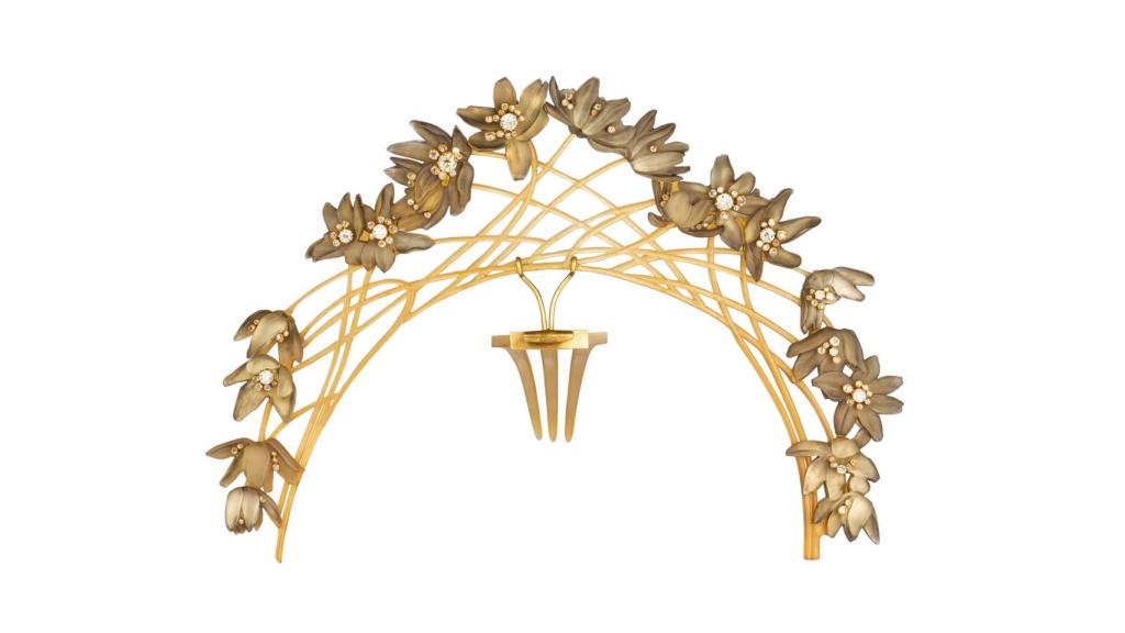 Diadema Anémonas de bosque Museo Lalique depósito Shai Bandmann y Ronald Ooi_©Karine Faby