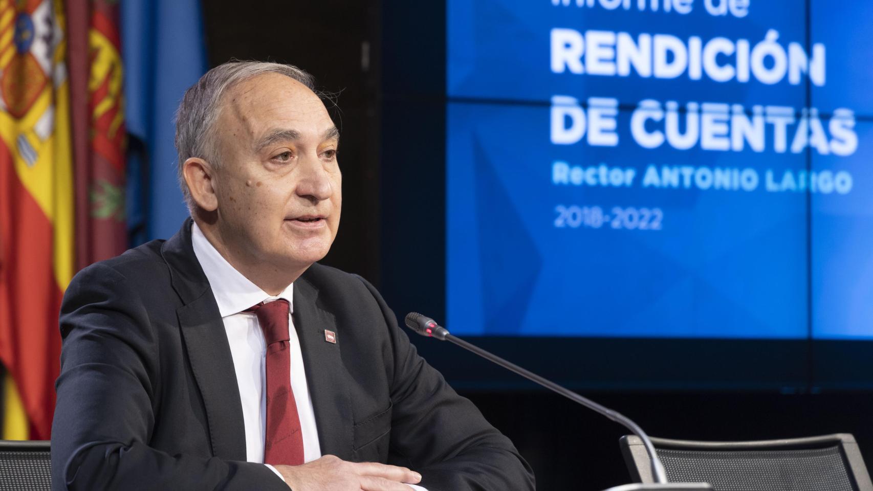 Antonio Largo, rector de la Universidad de Valladolid