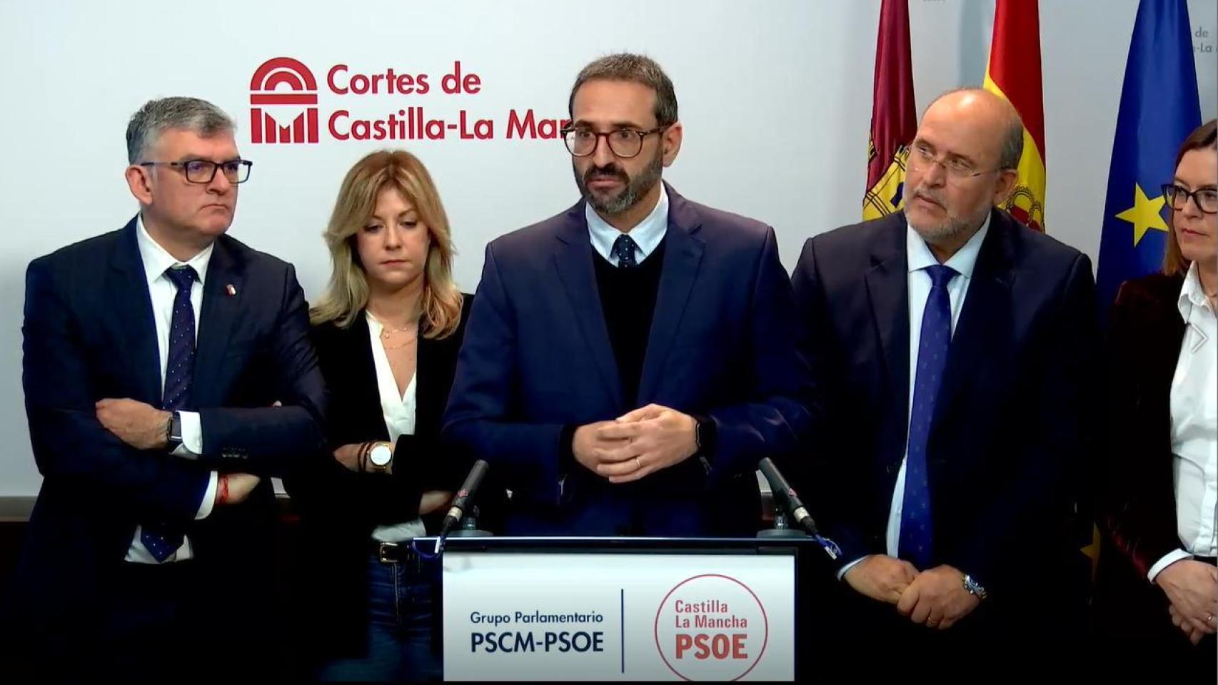 Rueda de prensa. Foto: PSOE CLM.